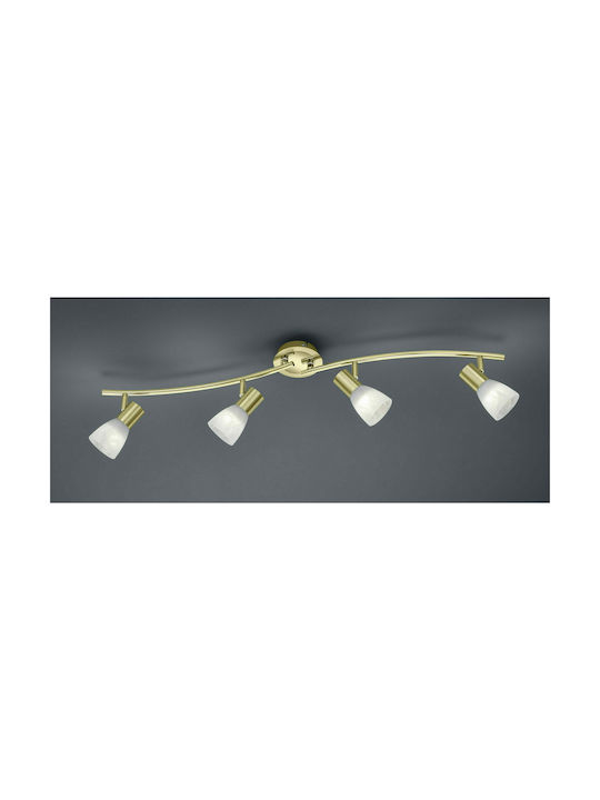 Trio Lighting Levisto Spot with 4 Lights and with Socket E14 in Yellow Color