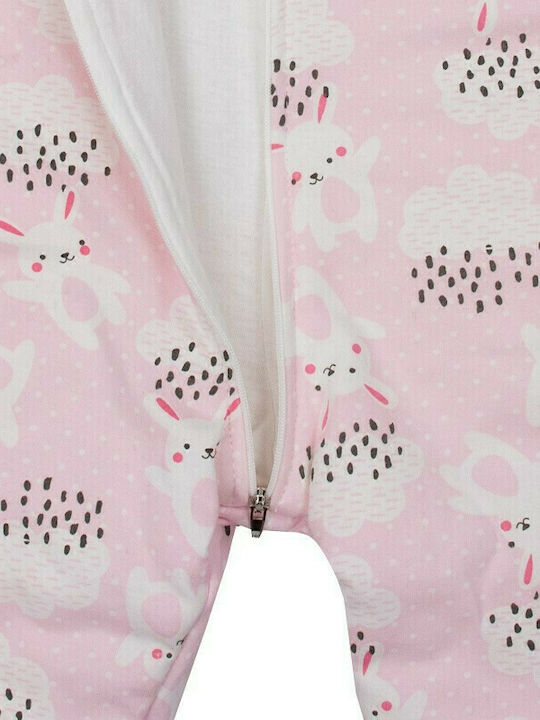 Kamtex Baby Χειμερινός Υπνόσακος με Πόδια Rabbits Ροζ