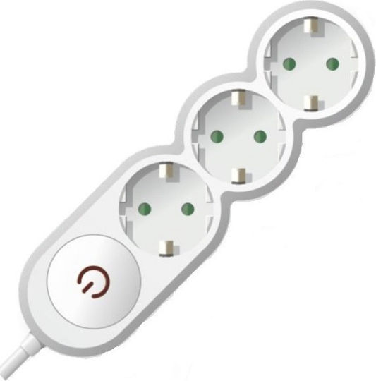 Spot Light Power Strip 3 Positions with Switch and Cable 1.4m