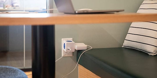 Allocacoc Original PowerCube 4 Positions with 2 USB-A Gray