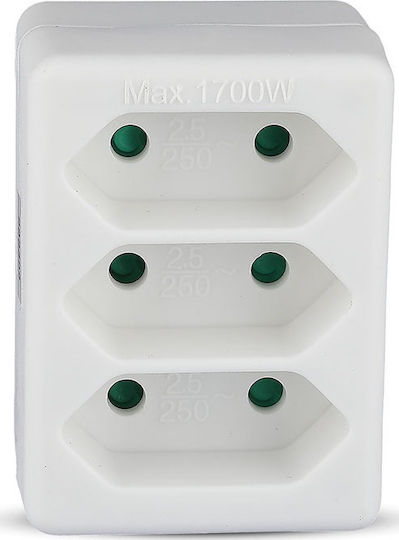 V-TAC T-Shaped Wall Plug 3 Positions