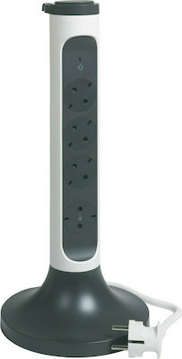 Legrand 4-Outlet Power Strip 2m White