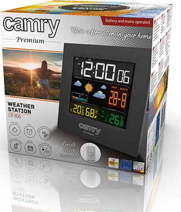 Camry CR 1166 Wireless Digital Weather Station Tabletop Black