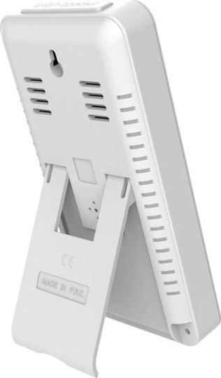 Baldr B0201WST2H2 Ασύρματος Μετεωρολογικός Σταθμός Ψηφιακός Επιτραπέζιος Λευκός