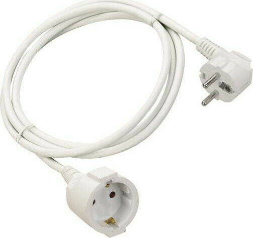 Eurolamp Extension Cable Cord 3 x 1.5mm²/10m White