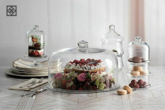 Espiel Φοντανιέρα Γυάλινη Midi Patisserie με Καπάκι 11.5x11.5x19cm Διάφανη Espiel Φοντανιέρα Γυάλινη Midi Patisserie με Καπάκι 11.5x11.5x19cm Διάφανη