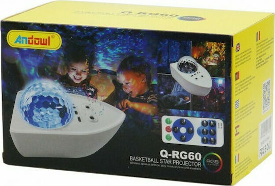 Andowl Projector Διακοσμητικό Φωτιστικό Star Projector LED RGB Party Light 10x17εκ.