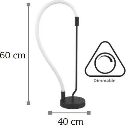 Inlight Διακοσμητικό Φωτιστικό 3010 LED Θερμό Λευκό 3000K 60εκ.