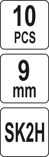 Yato Λεπίδες Φαλτσέτας 9mm 10τμχ