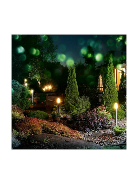 V-TAC V-TAC Außenstehlampe für Außenbereich 60W IP44 für E27 Lampenbirnensockel Silber