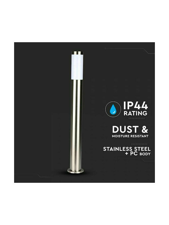 V-TAC V-TAC Außenstehlampe für Außenbereich 60W IP44 für E27 Lampenbirnensockel Silber