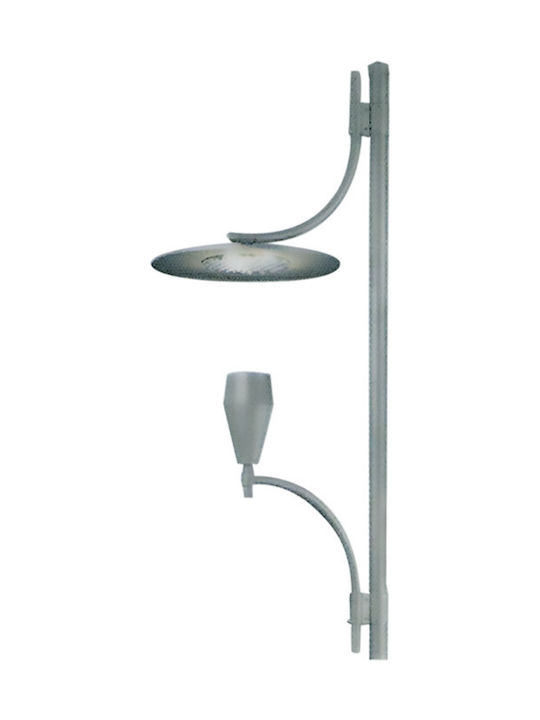 Aca Outdoor Floor Lamp Beitrag IP65 for E27 Bulb Gray