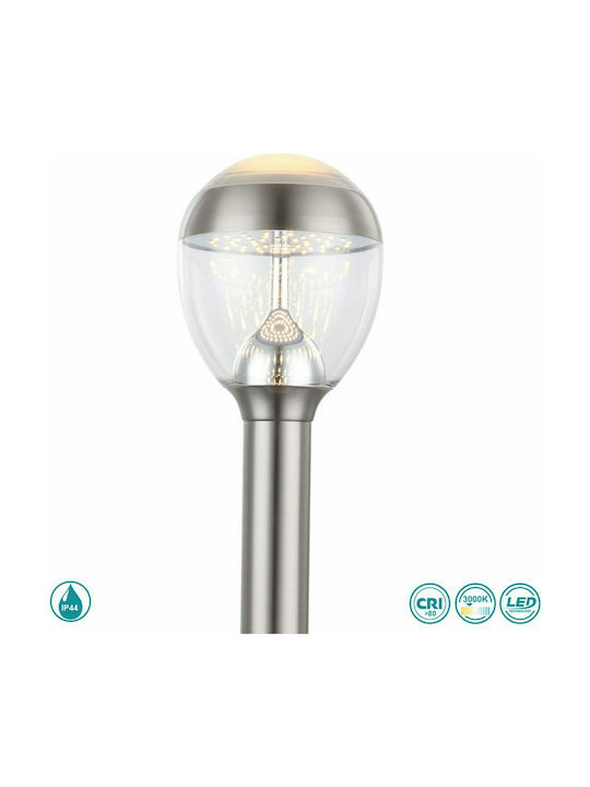 Globo Lighting Lampa Post Mic LED Pentru Exterior 9W Cu Lumină Alb Cald IP44 Argintie