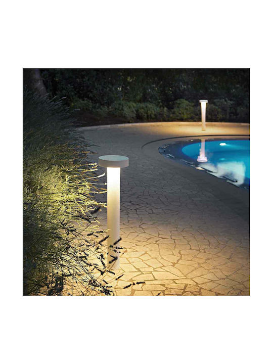 Ideal Lux Tesla Outdoor Floor Lamp Small Post 15W IP44 for G9 Socket Gray
