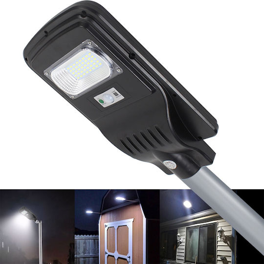 Factory Straßen-Solarleuchte 20W 40lm Kaltweiß 6500K mit Bewegungssensor, Fotokontakt und Fernbedienung IP65 39.5cmx21cmx6cmcm