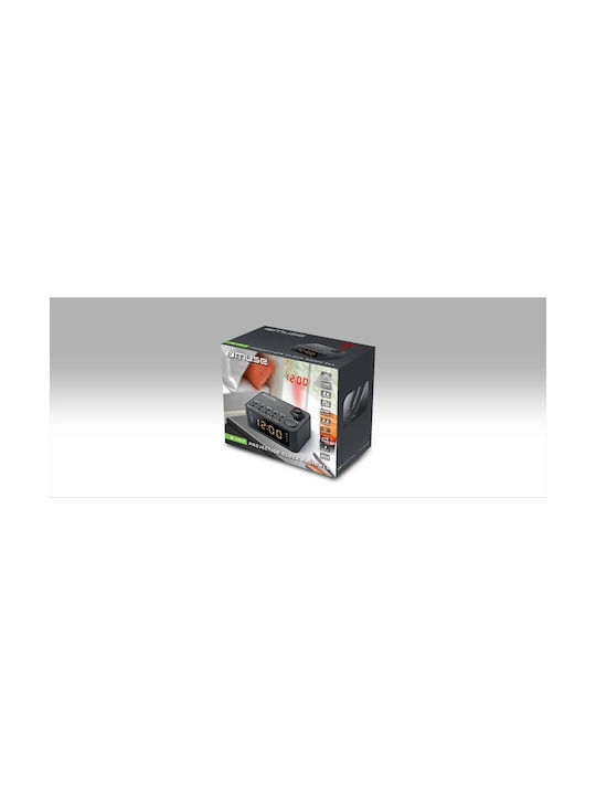Muse Tabletop Digital Clock with Alarm & Radio M-178P