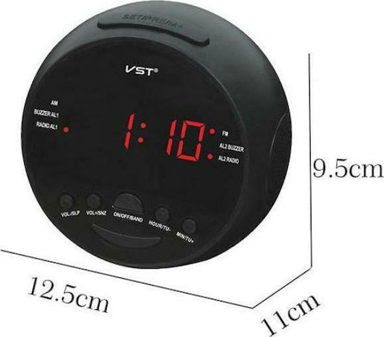 Tisch-Digitaluhr mit Wecker & Radio VST-909 Tisch-Digitaluhr mit Wecker & Radio VST-909