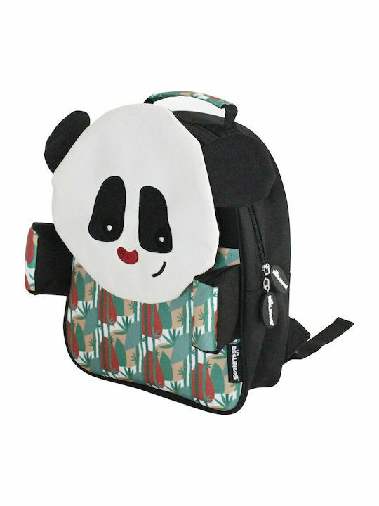 Les Deglingos Rototos the Panda Ученическа Раница Плът Над Непягуоже Многоцветна с Джоб за Бутилка