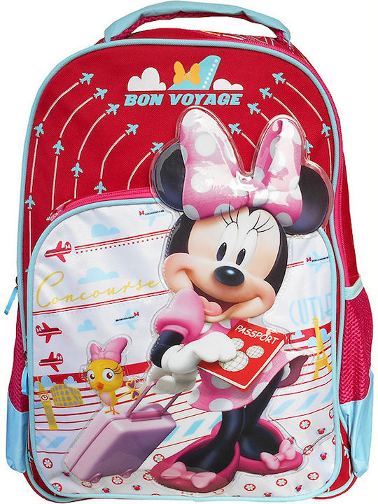 Diakakis Minnie 3 Θήκες School Bag Backpack Elementary, Elementary Multicolored