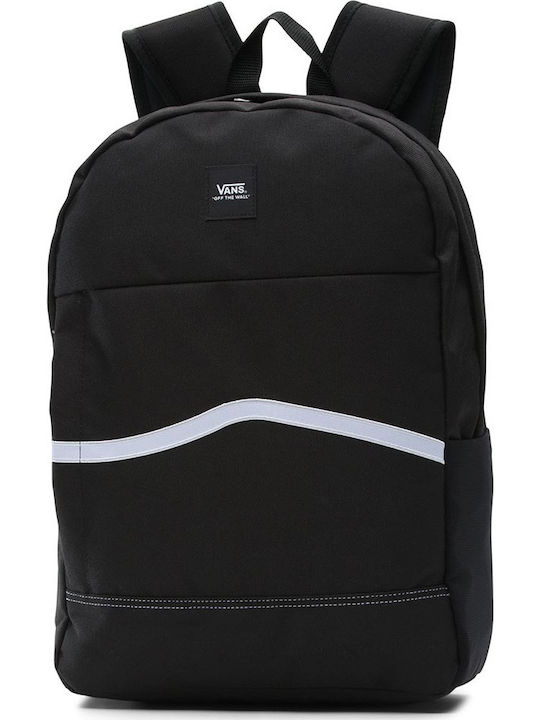Vans Construct Skool School Bag Backpack Junior High-High School Black with Water Bottle Holder 21Liters