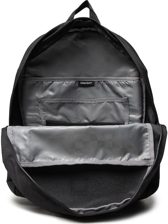 Vans Construct Skool School Bag Backpack Junior High-High School Black with Water Bottle Holder 21Liters