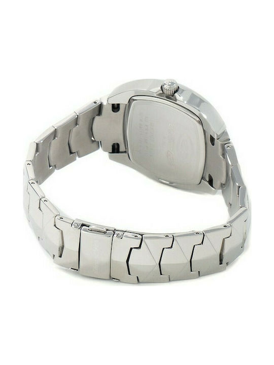 Chronotech Watch Battery with Silver Metal Bracelet CT7504