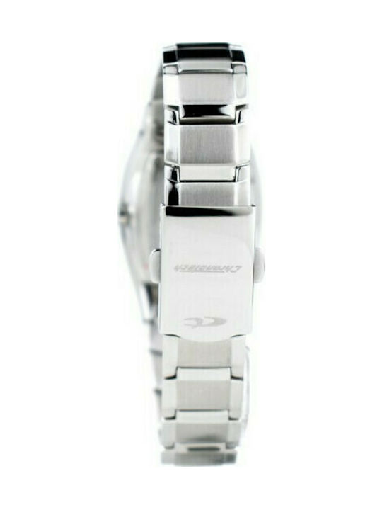 Chronotech Watch Battery with Silver Metal Bracelet CT6281L-13M