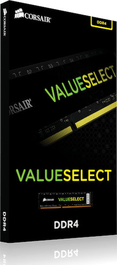 Corsair Value Select DDR4 με Module 1x8GB και Ταχύτητα 2400 για Desktop
