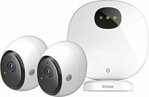 D-Link Σύστημα Παρακολούθησης 2 Ασύρματων Καμερών IP 1080p με Control Hub