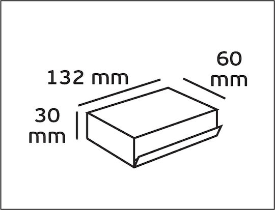VK Lighting LED Комерсиално Линейно Осветление Светило Стена 10W Топло бяло IP20 Ш13.2xД6xВ3см.
