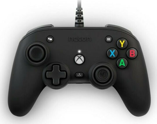 Nacon Pro Compact Ενσύρματο Gamepad για PC / Xbox One / Xbox Series Black