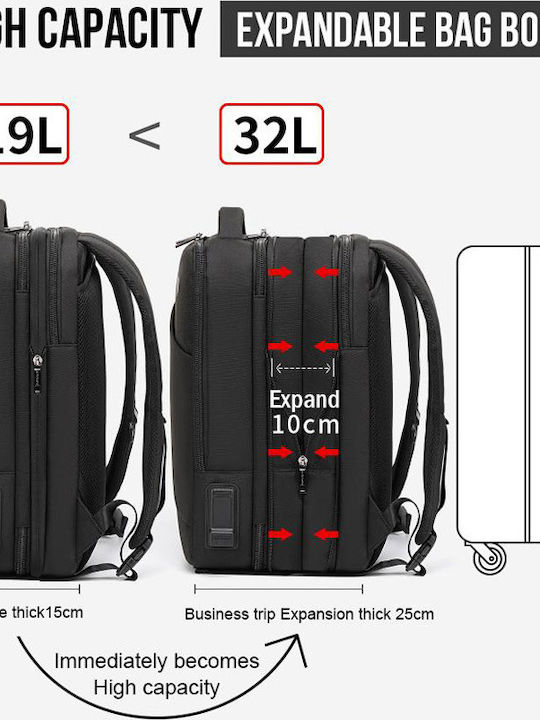 Arctic Hunter B00345 Impermeabila Geantă Rucsacuri pentru laptop 15.6" în culoarea Negru