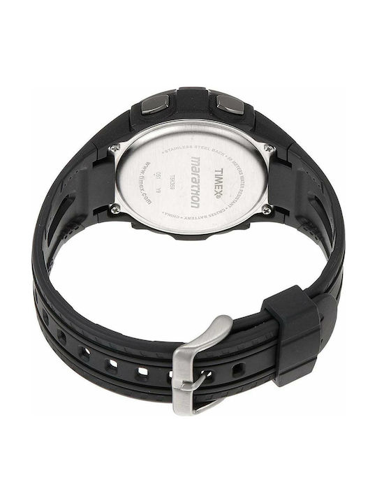 Timex Digital Watch Battery with Black Rubber Strap