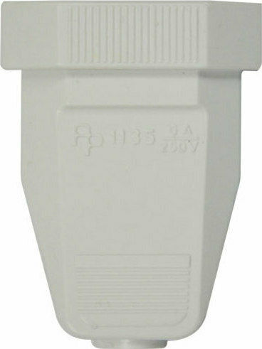 Eurolamp Female Bipolar Plug White