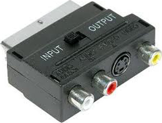 Tipa Converter Scart Male to RCA / S-Video Female 1 Piece