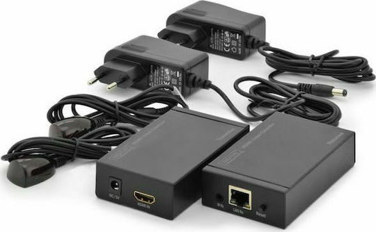 Digitus DS-55120 Μετατροπέας HDMI female σε RJ-45 female 1τμχ