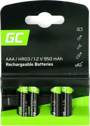 Green Cell Επαναφορτιζόμενες Μπαταρίες AAA Ni-MH 950mAh 1.2V 4τμχ
