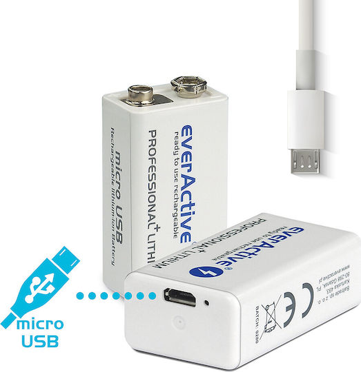everActive Professional Baterie Reîncărcabilă 9V Li-ion 500mAh 1buc