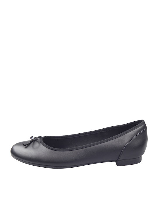 Leather Ballerinas Couture Bloom Black