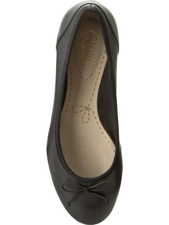 Leather Ballerinas Couture Bloom Black
