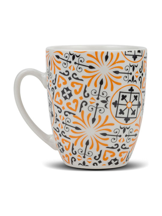 Nava Maiolica Κούπα από Πορσελάνη Orange 355ml