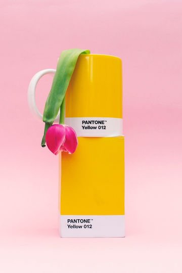 Pantone Lifestyle Чаша от Порцелан Жълта 375мл