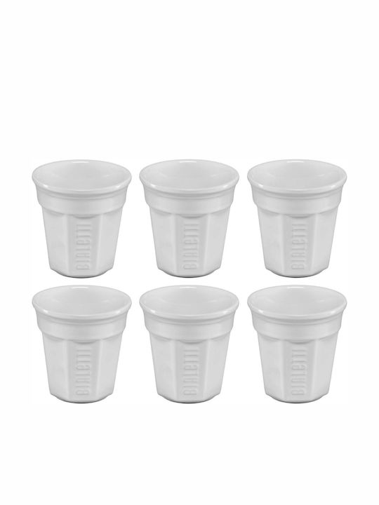 Bialetti Porcelain Espresso Cup Set White 6pcs