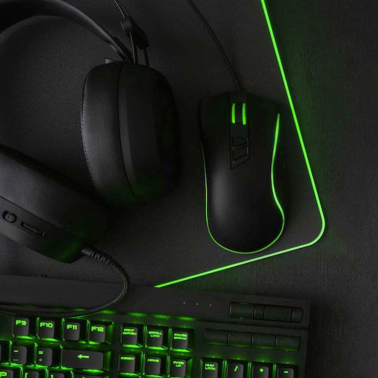 Manhattan Gaming Mouse Pad XXL (800mm) με RGB Φωτισμό Μαύρο