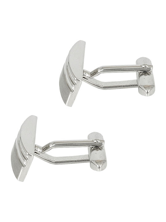 Ascot Cufflinks from Steel in Silver Color Ascot Cufflinks from Steel in Silver Color