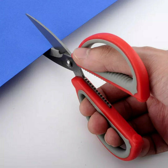 SDS-4249 Scissors 9cm with Metallic Blade Red 1pcs