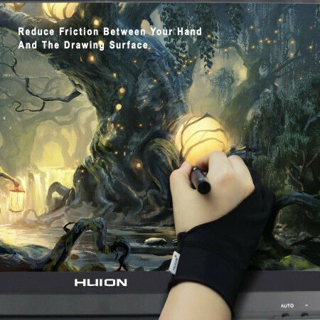 Huion Drawing Glove Glove for Graphic Tablet Cura CR-01 1 Pc Black