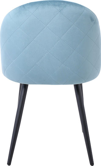 Bella Dining Room Velvet Chair Petrol 50x57x81cm 4pcs