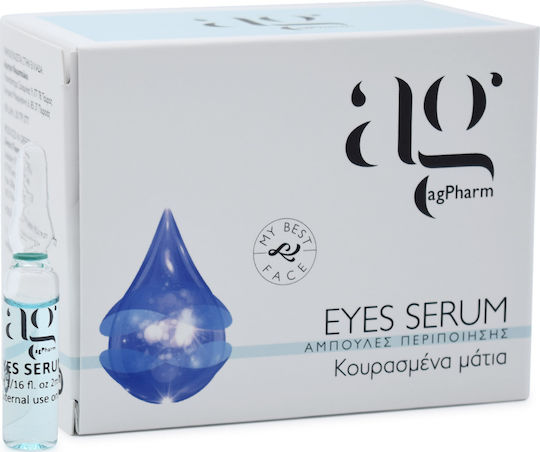 Ag Pharm Moisturizing & Anti-aging Eye Serum with Hyaluronic Acid & Panthenol for Dark Circles & Bags 2ml