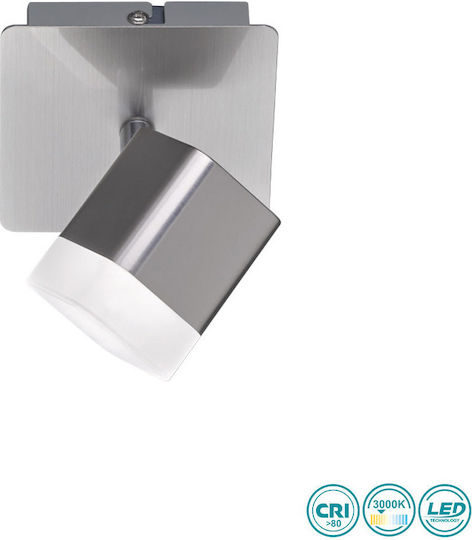 Trio Lighting Roubaix Single LED Warm White Spot in Silver Color Trio Lighting Roubaix Single LED Warm White Spot in Silver Color